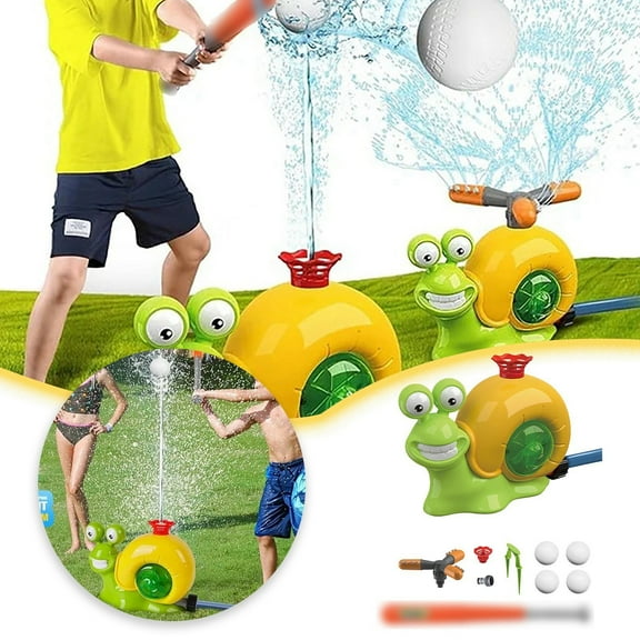 BotaniNest Summer Water Play Toys Baseball Outdoor Sprinkler Garden Water Spray Children's Toys Children's Water Spray Toys Baseball Rotating Sprinkler Outdoor Toys