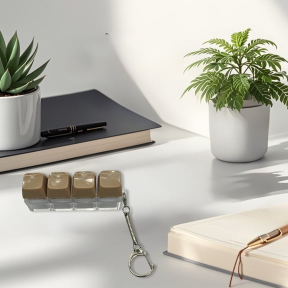 BotaniNest The Stress Relieving Mechanical Keyboard Keychain Keyboard Can Light Up