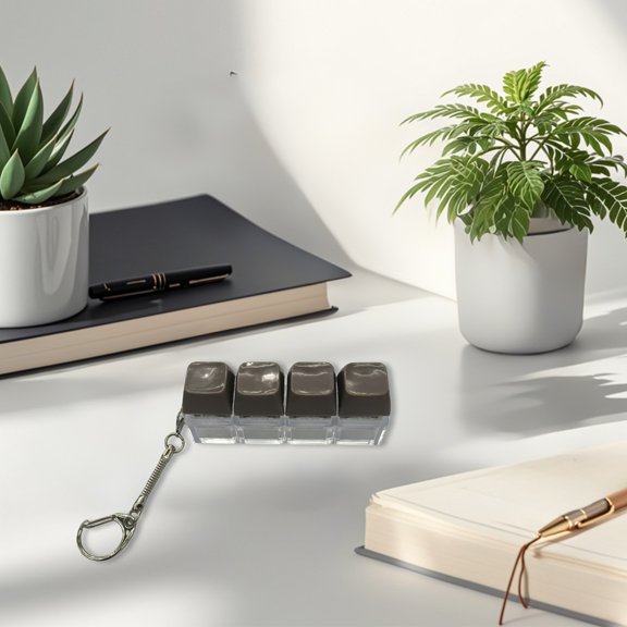 BotaniNest The Stress Relieving Mechanical Keyboard Keychain Keyboard Can Light Up