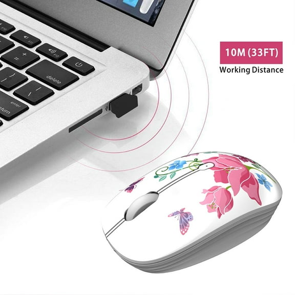 BotaniNest Tiger Cat M 101 Laptop Of Fice Cute Cartoon Bl Uetooth Dualing Mode Wireless Mo Use