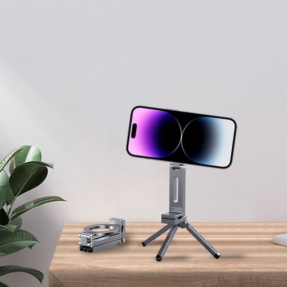 BotaniNest Tripod For IPhone 16/15/14/13/12 Plus Pro Max Series Aluminium Phone Stand For IPhone & 360° Adjustable Folding Phone Tripod