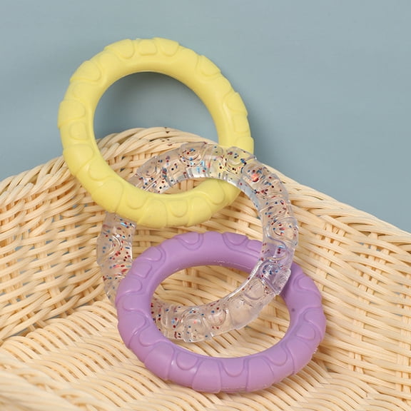 BotaniNest Tug Rings For Dogs 3 Rings Puller Dog Toy Pet Supplies Promotes Teeth Care Exercise Outdoor Teether For Indoor Backyard Play 1pc