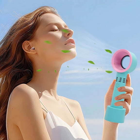 BotaniNest USB Rechargeable Handheld Desktop Fan Cordless Personal Blower For Drying Eyelash Extensions Fast Airflow Quiet Operation