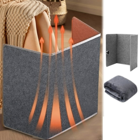 BotaniNest Under Desk Leg Warmer Foot Warmer Under Desk Portable Space Heater For Off Ice & Home Foldable Quiet Floor Foot