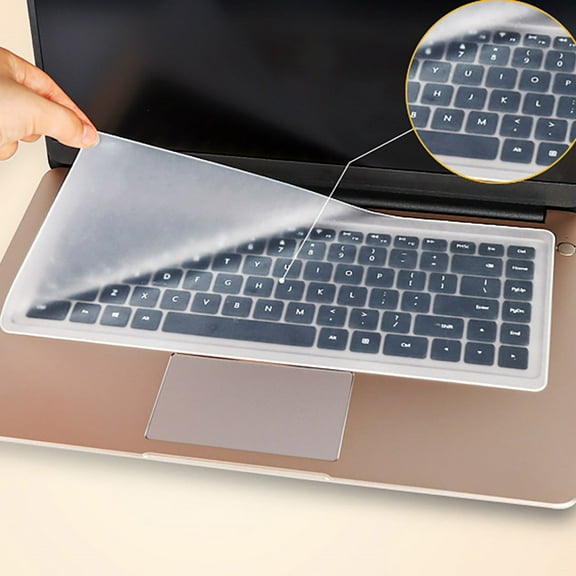 BotaniNest Universal Keyboard Cover For 13in 14in Laptop Notebook With Numeric Keypad Keyboard Ultra Thin Silicone Waterproof Keyboard Protector Skin Clear