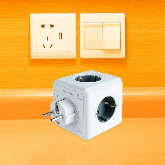 BotaniNest Universal Plug Adapter Fast Charging Converter 4 Port Compact Travel Power Adaptor For Worldwide Use With Multiple Devices