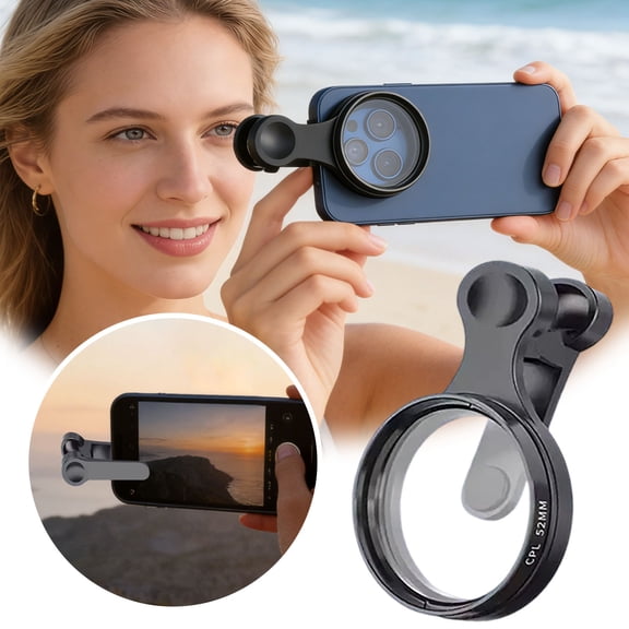 BotaniNest Universal Smartphone Polarizing Lens Filter Reduce Glare Enhance Colors For Photography