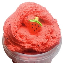 BotaniNest Watermelon Fruit Fluffy Foam Slime Clay Putty Scented DIY Light Soft Slime Toys