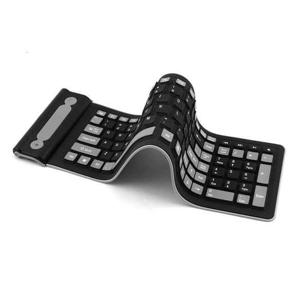 BotaniNest Wireless 2.4G Portable Mini Silicone Soft Keyboard Flexible Keyboard