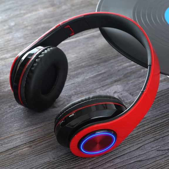 BotaniNest Wireless Bluetooth Headset Color LED Light Gaming Headset Stereo Headset With MP3 Player Microphone Headset