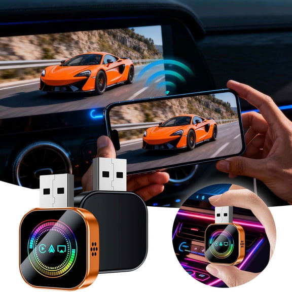 BotaniNest Wireless Link Adapter For Audio Upgrade Auto Multimedia Receiver With Band WiFi And Advanced 5.0 Technology For Fast Stable Connection Mini Design