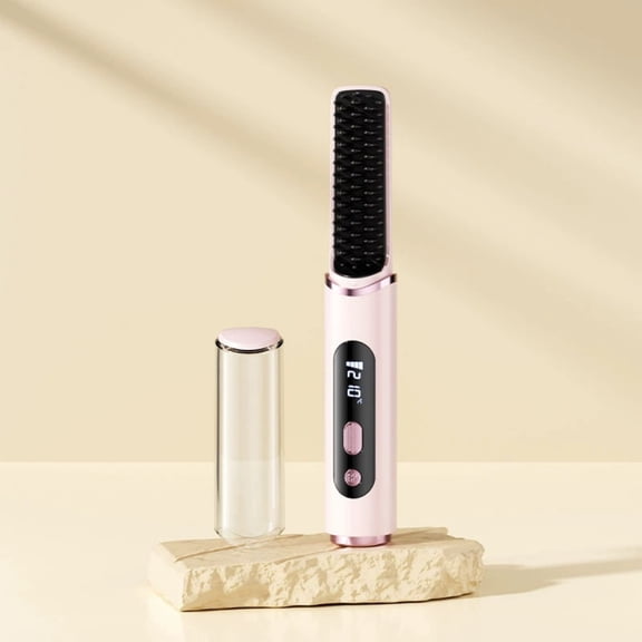 BotaniNest Wireless Rechargeable Hair Straightener Mini Portable Hair Straightener Negative Ions Do Not Hurt Hair Smart Hot Air Comb Is Suitable For All Kinds Of Hair Styles.