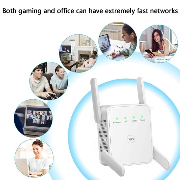 BotaniNest " Your WiFi Signal Range With Our 1200M Band 5G WiFi Repeater Say Goodbye To Dead Zones!"