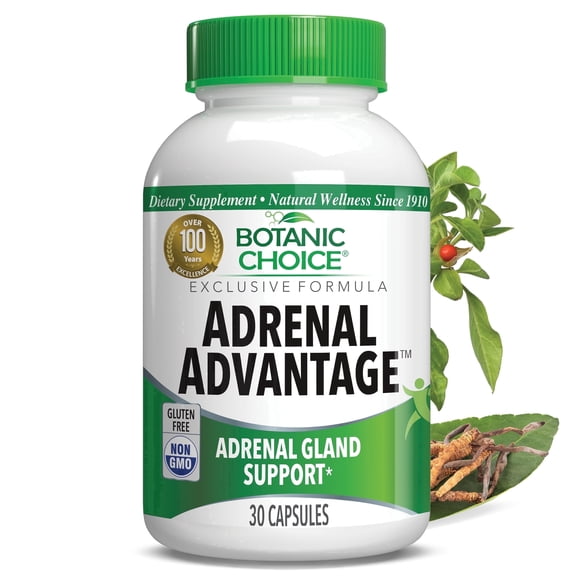 Adrenal Advantage | Adrenal Support Supplement | Stress & Cortisol Balance | Adaptogens with Ashwagandha | Energy, Mood & Focus Support | 30 Capsules