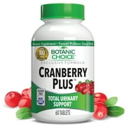 Botanic Choice Cranberry Plus, Urinary Tract Health Wellness, Herbal Dietary Supplement, 60 Tablets