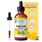 Botanic Choice Dandelion Root Extract Liquid, Herbal Aid for Digestion Support -1 Fl Oz