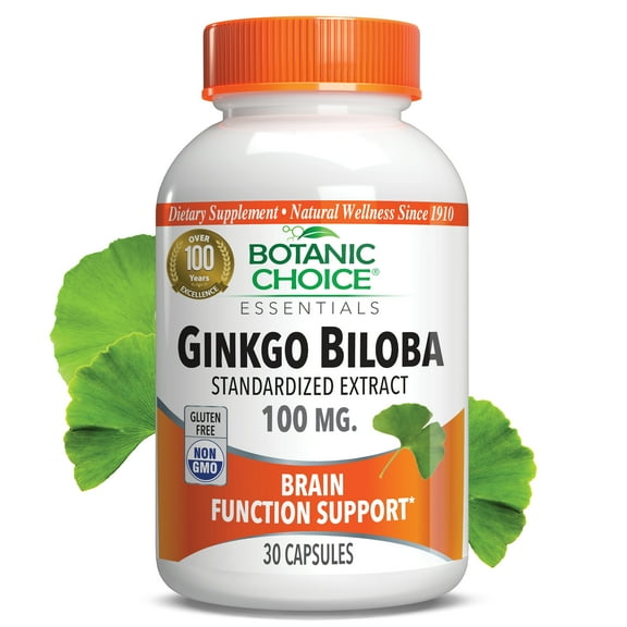 Botanic Choice Ginkgo Biloba 100 mg. , 30 capsules