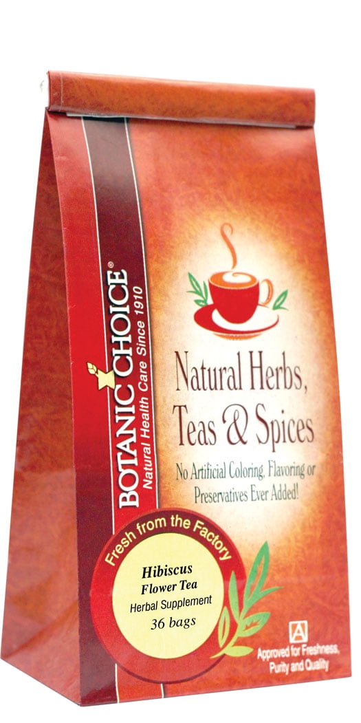 Botanic Choice Hibiscus Flower Tea Bags , 36 tea bags