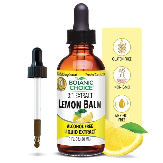 Botanic Choice Lemon Balm Liquid Extract, Alcohol Free, 2 fl. oz