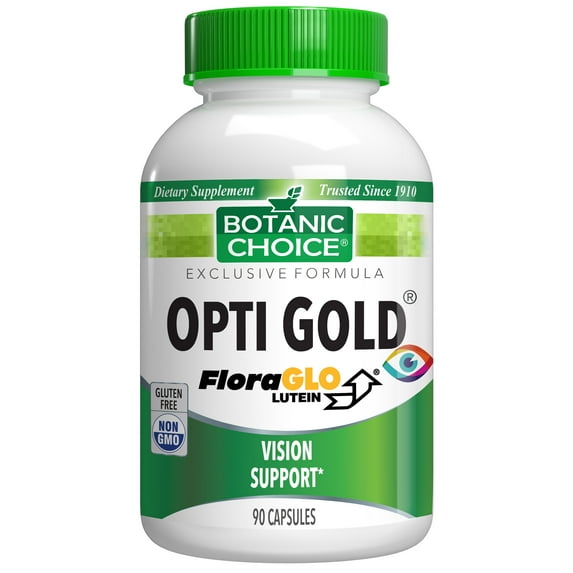 Botanic Choice Opti Gold Capsules, 90 Ct - Daily Eye Vitamins Supplement
