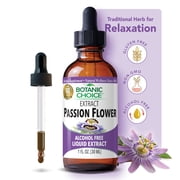 Botanic Choice Passion Flower Extract, Traditional Relaxation Supporter, Gluten and Alcohol Free Historic Herbal Supplement - 1 Fl. Oz
