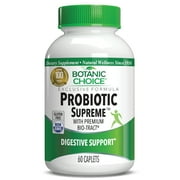 Botanic Choice Probiotic Supreme Digestive Dietary Supplement, 60 caplets