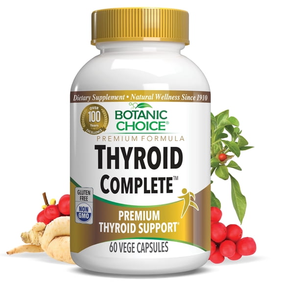 Botanic Choice Thyroid Complete Support Supplement, 60 Vege Capsules