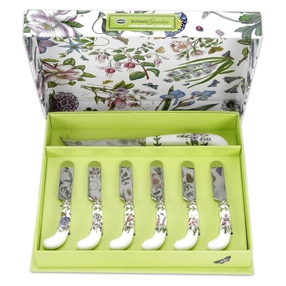 Botanic Garden Cheese Knife and 6 Spreader's