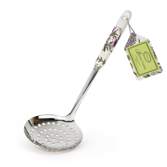 Portmeirion Botanic Garden Draining Spoon - Azalea Porcelain Handle