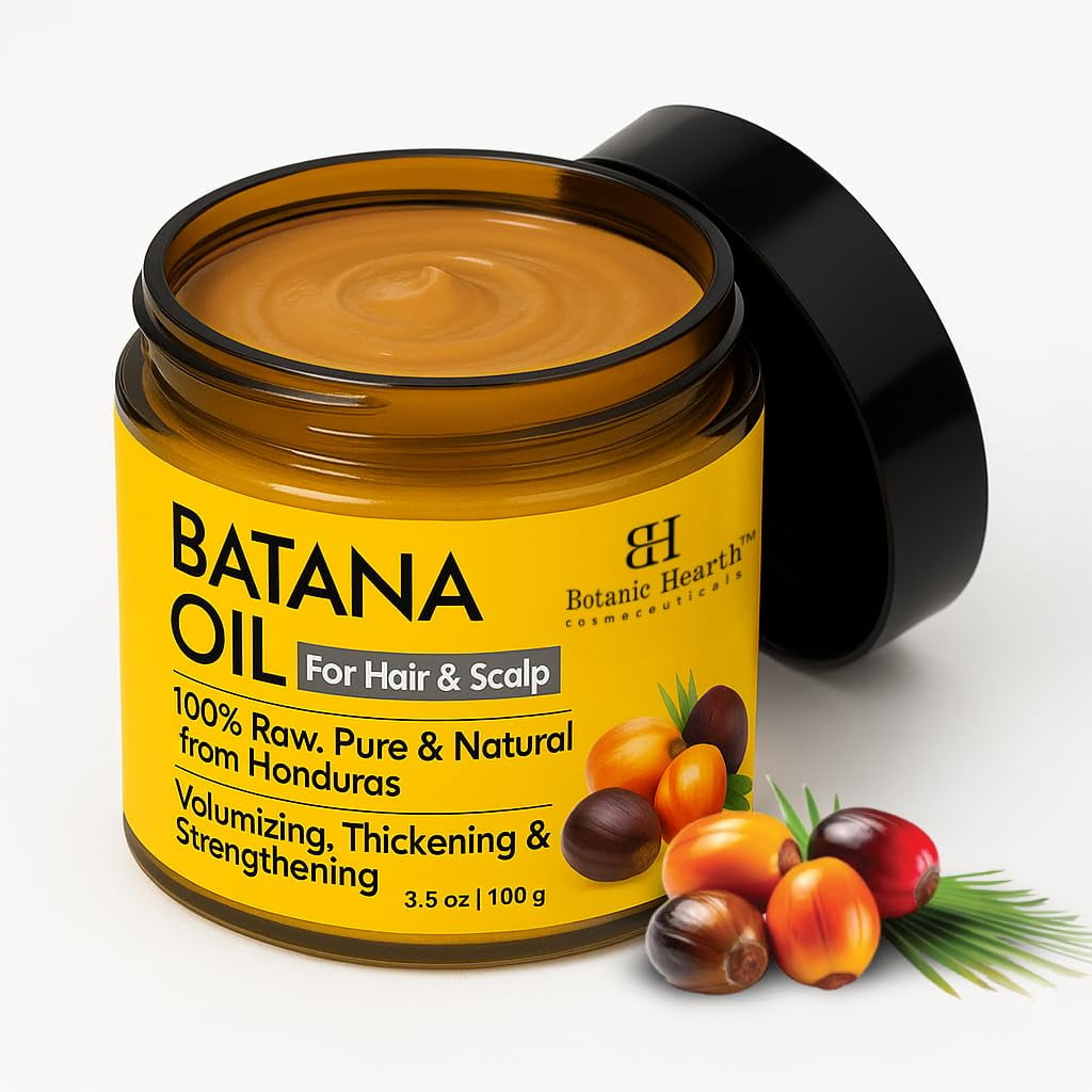 Botanic Hearth Batana Oil For Hair Growth | Batana Butter (3.5 Fl Oz) | Deeply Nourishing & Revitalizing Hair & Skin Care