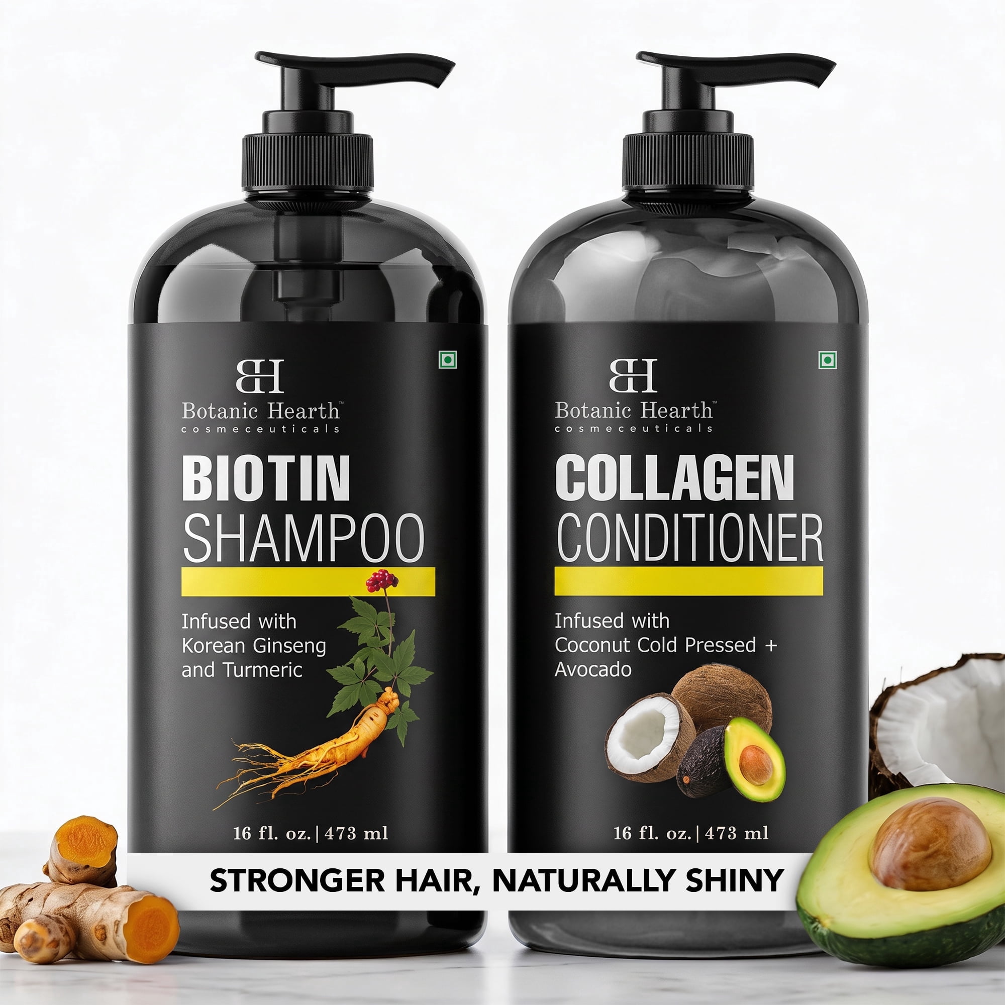 Botanic Hearth Biotin Shampoo and Collagen Conditioner 16 fl oz