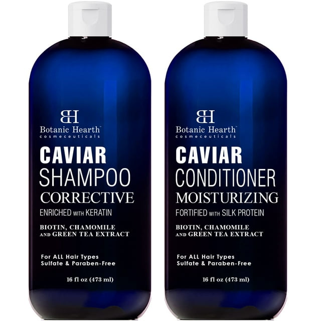 Botanic Hearth Caviar Shampoo And Conditioner Set Sulfate Free Paraben