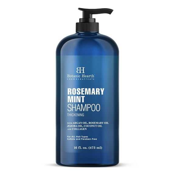 Botanic Hearth Rosemary Shampoo 16 oz – Sulfate-Free Shampoo with Biotin & Mint for Hair Growth, Thicker & Fuller Hair – Deep Cleansing & Nourishing Shampoo for Dry, Oily & Thinning Hair