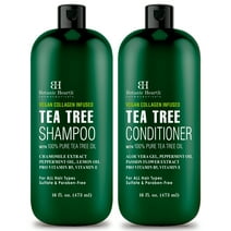 Botanic Hearth Tea Tree Shampoo and Conditioner Set with Vegan Collagen - 16 fl oz Each