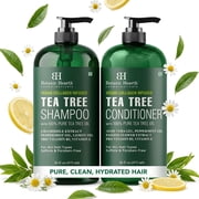 Botanic Hearth Tea Tree Shampoo and Conditioner Set infused with Vegan Collage, 16 fl oz each - Sulfate & Paraben Free - for Itchy and Dry Scalp - Men and Women