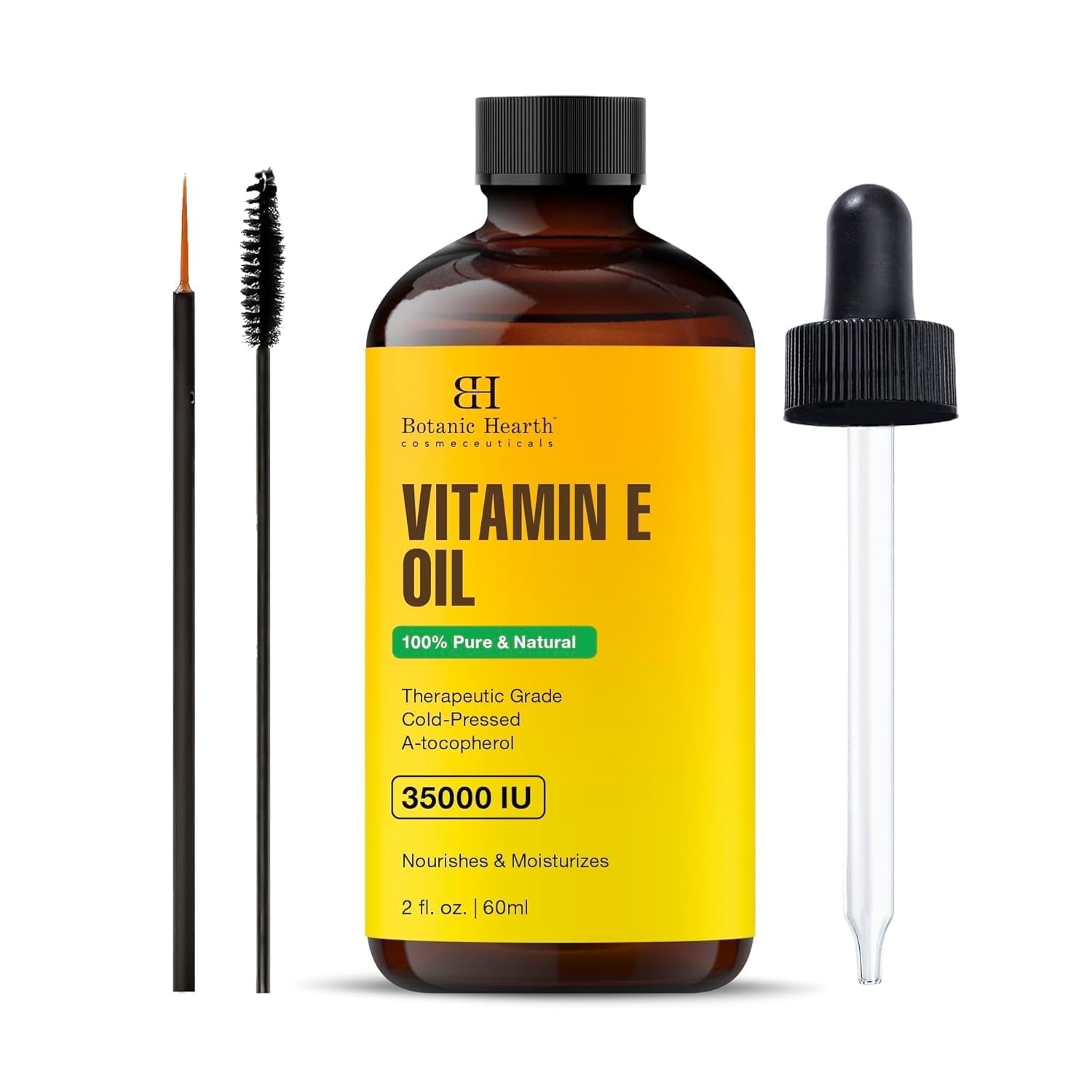 The Coupon deal of  Walmart Black Friday Deals 2025 - Botanic Hearth Vitamin E Oil, 35,000 IU for Hair, Skin, Nails, 2 Fl Oz