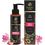 Botanic Rain Organic Body Lotion With Lily & Lotus - Body Lotion For Crepey Skin, Body Lotion For Women, Natural, Vegan and Ayurveda Products