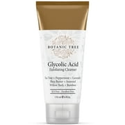 Botanic Tree Glycolic Acid Facial Cleanser Exfoliating Face Wash with AHA, 6 fl Oz