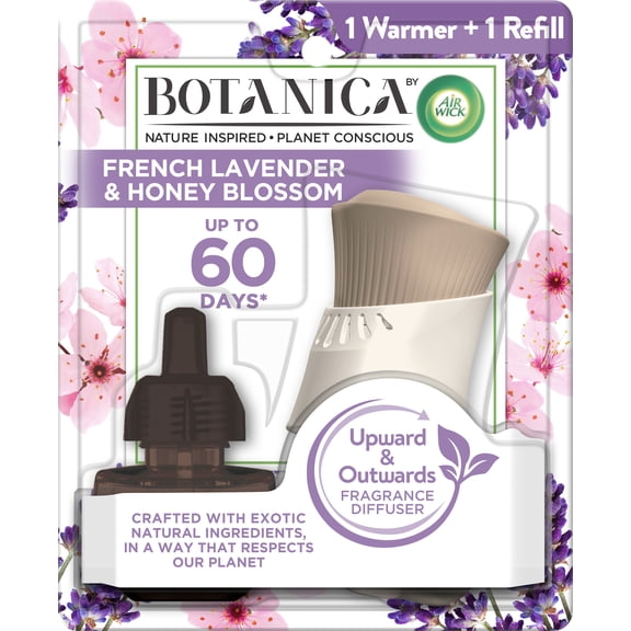 AIR WICK® Scented Oil - Starter Kit - Botanica 1+1 Fresh Lavender & Honey Blossom 4/1 ct.
