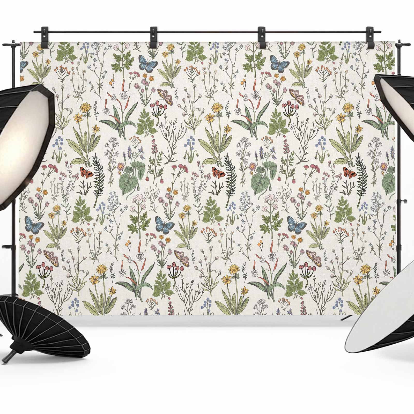 Botanical Backdrop Botanical Backdrop for Photoshoot,Photography Photo Studio Background ...