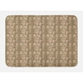 thumbnail image 1 of Botanical Bath Mat, Vertical Bamboo Leaves and Branches Tropical Setting, Plush Bathroom Decor Mat with Non Slip Backing, 29.5" X 17.5", Camel Pale Salmon, by Ambesonne, 1 of 2