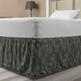 thumbnail image 1 of Botanical Bed Skirt, Floral Forest Theme Along Silhouettes of Various Field Flowers and Herbs Pattern, Elastic Bedskirt Dust Ruffle Wrap Around for Bedding Decor, 4 Sizes, Multicolor, by Ambesonne, 1 of 2