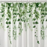 Botanical Bliss Shower Curtain Elegant Greenery Design for a NatureInspired Bathroom Sanctuary