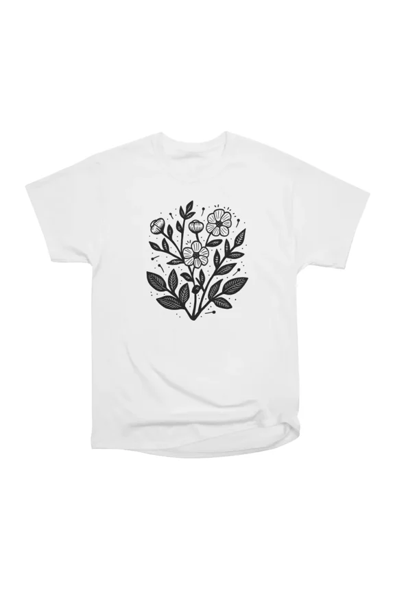 Botanical Blooms T-Shirt Tee Gift For Him Merch For Her Apparel For Friend