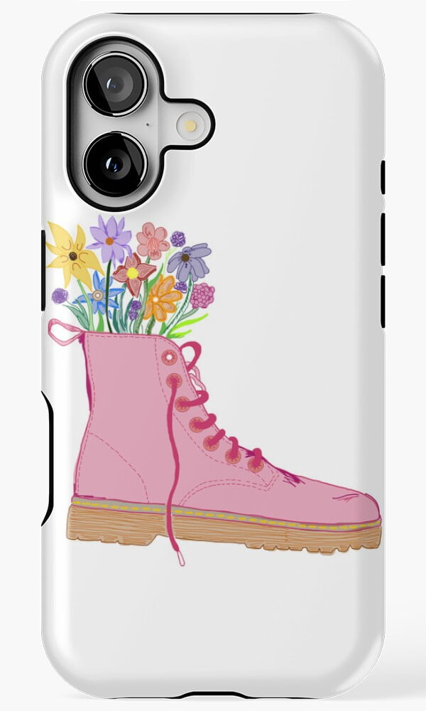 Botanical Boots Whimsical Nature Floral Art Design Phone Case for ...