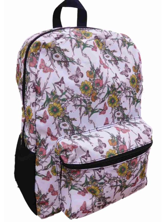 Botanical Butterfly Backpack Student School Travel Back Pack