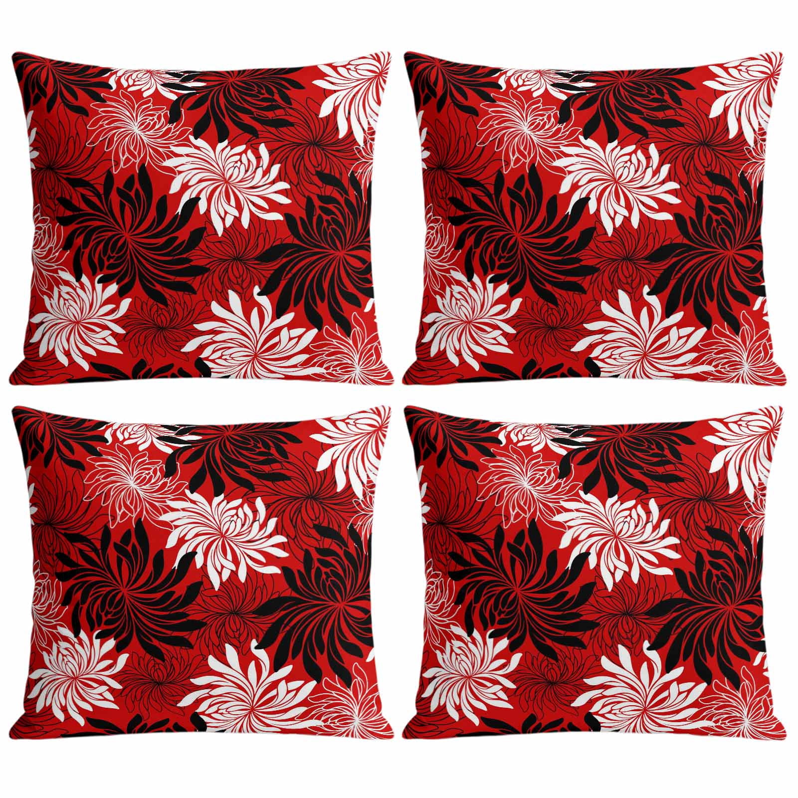 Botanical Chrysanthemum Throw Pillow Covers 20 x 20 Inch Pillow Covers — free download