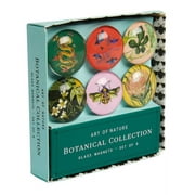 Botanical Collection Art of Nature Botanical Glass Magnet Set Set of 6 General merchandise