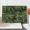 thumbnail image 1 of Botanical Cutting Board, Close up Autumn Themed Nature View Photo with Sere Leaves and Herbs, Decorative Tempered Glass Cutting and Serving Board, in 3 Sizes, by Ambesonne, 1 of 2