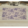thumbnail image 1 of Botanical Decorative Rug, Vintage Floral Pattern Victorian Classic Royal Inspired Plants Modern Art, Quality Carpet for Bedroom Dorm and Living Room, 6 Sizes, Dark Lavender, by Ambesonne, 1 of 1